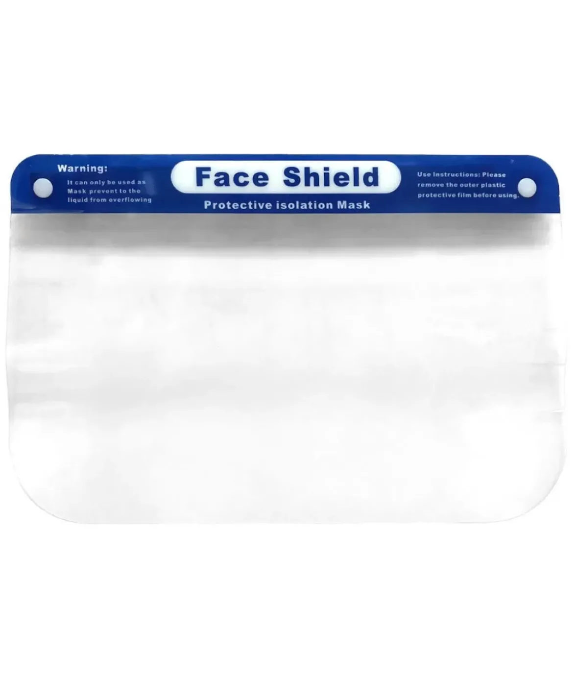 Nayked Apparel Accessories>Comfort Face Shield With Elastic, 2-Pack/Discontinued
