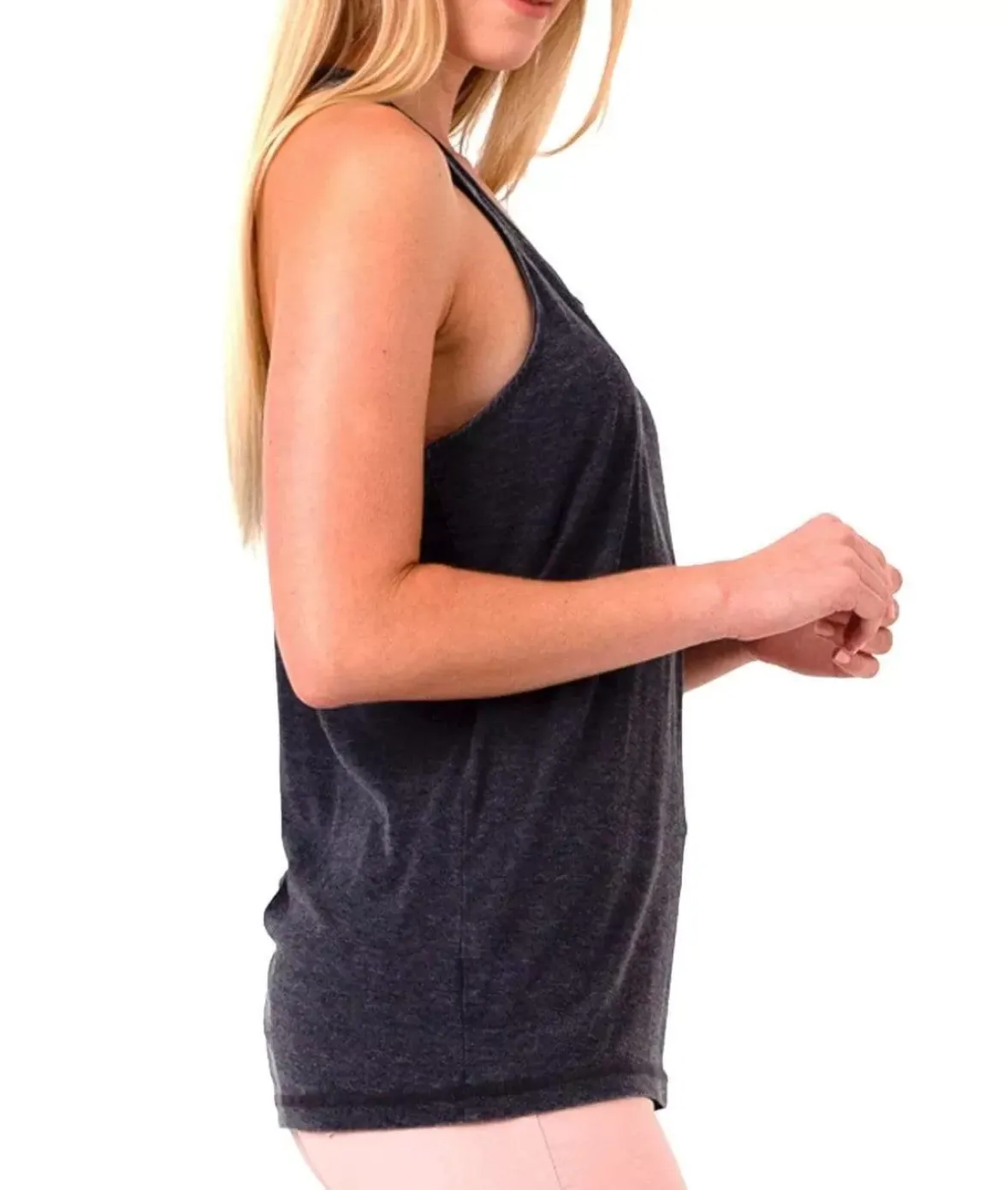 Nayked Apparel Athleisure>Ladies Ridiculously Soft Knotted Racerback Tank