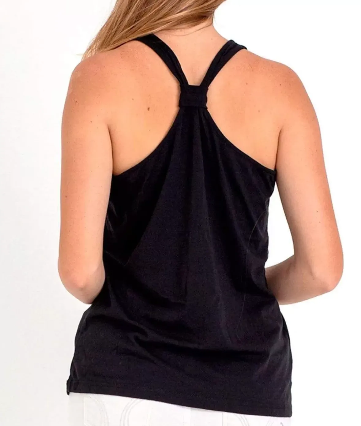 Nayked Apparel Athleisure>Ladies Ridiculously Soft Knotted Racerback Tank