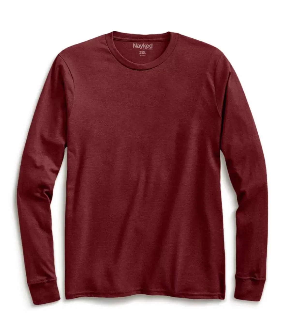 Nayked Apparel Shirts>Men'S Big Ridiculously Soft Recycled Lightweight Long Sleeve T-Shirt