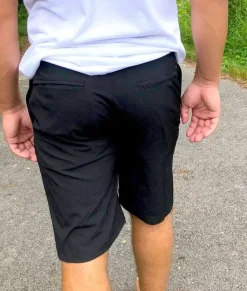 Nayked Apparel Bottoms>Men'S Black Hybrid Stretch Short