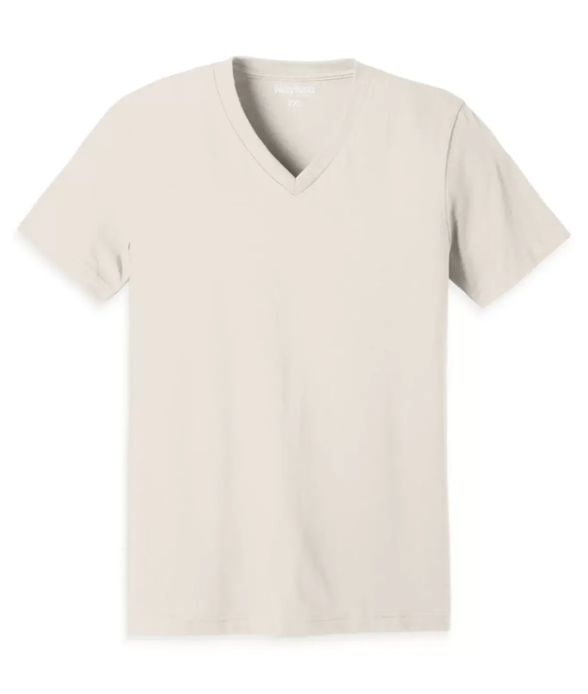 Nayked Apparel T-Shirts>Men'S Classic Cotton Big Short Sleeve V-Neck T-Shirt