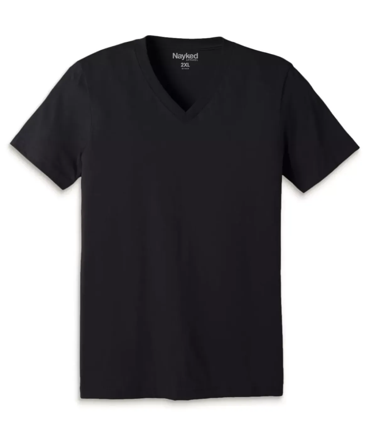 Nayked Apparel T-Shirts>Men'S Classic Cotton Big Short Sleeve V-Neck T-Shirt