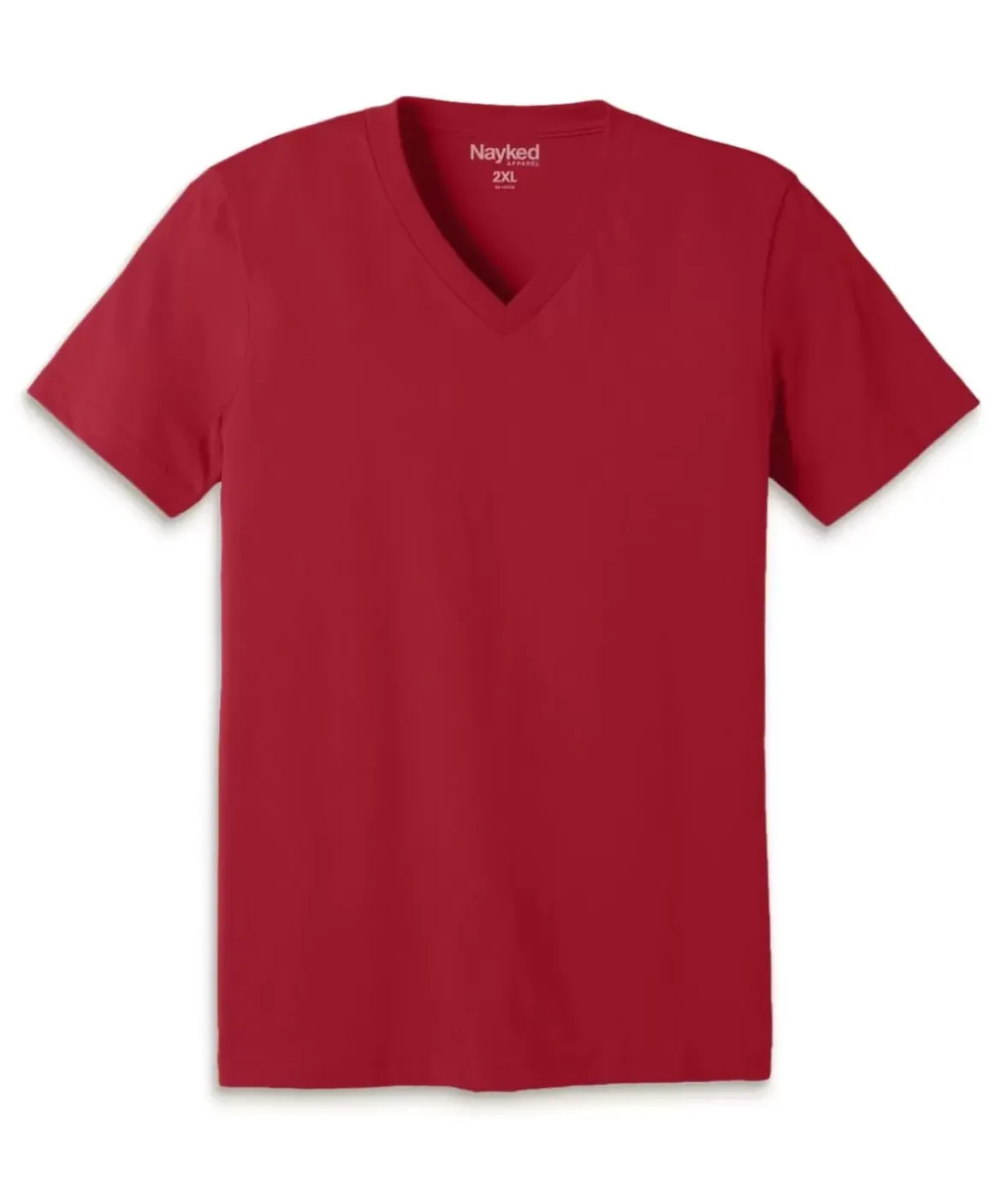 Nayked Apparel T-Shirts>Men'S Classic Cotton Big Short Sleeve V-Neck T-Shirt