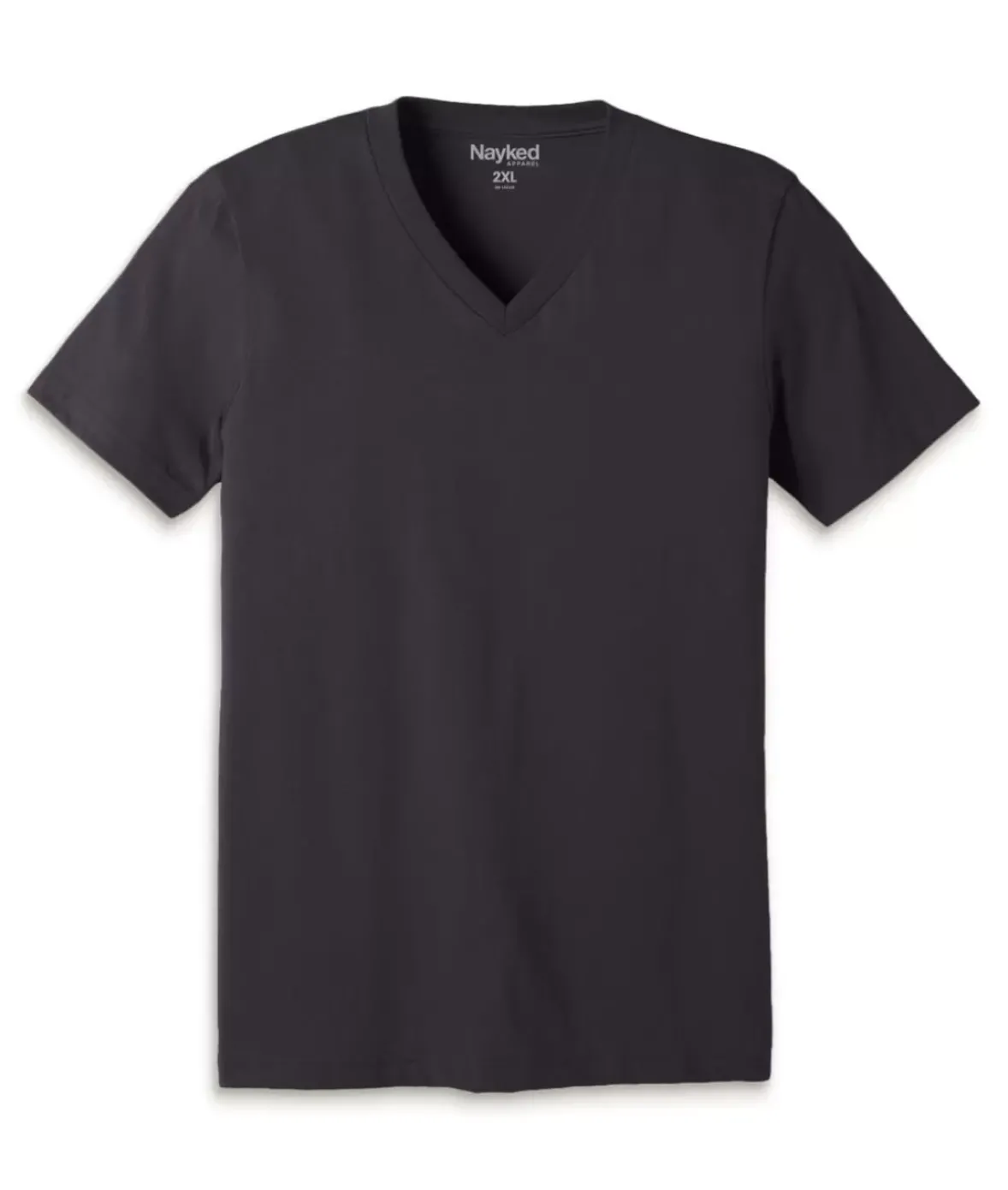 Nayked Apparel T-Shirts>Men'S Classic Cotton Big Short Sleeve V-Neck T-Shirt