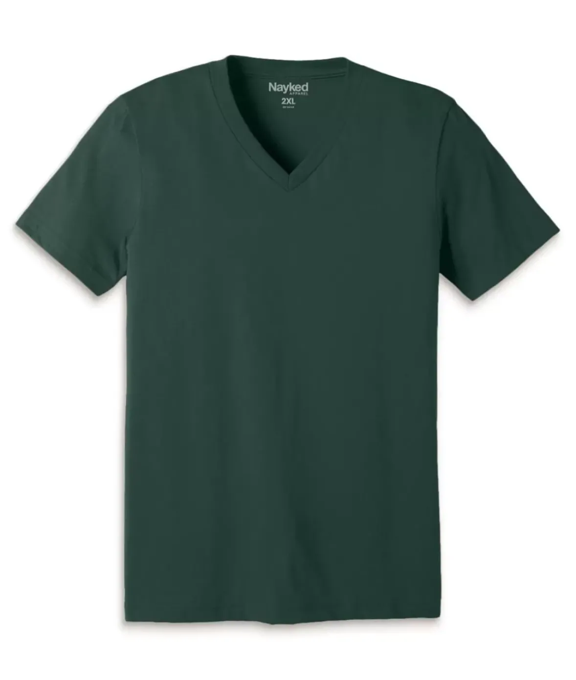 Nayked Apparel T-Shirts>Men'S Classic Cotton Big Short Sleeve V-Neck T-Shirt