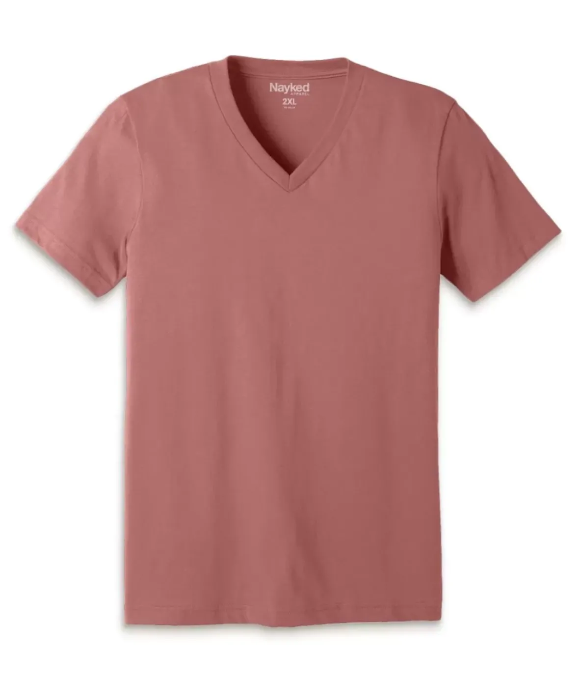 Nayked Apparel T-Shirts>Men'S Classic Cotton Big Short Sleeve V-Neck T-Shirt