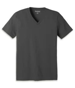 Nayked Apparel Shirts>Men'S Classic Cotton Big Short Sleeve V-Neck T-Shirt