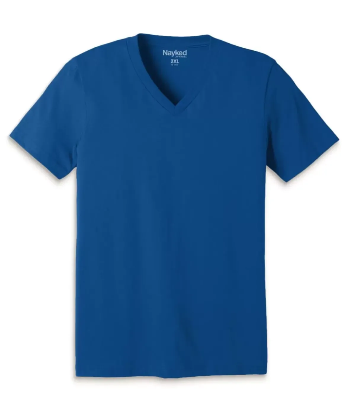 Nayked Apparel Shirts>Men'S Classic Cotton Big Short Sleeve V-Neck T-Shirt
