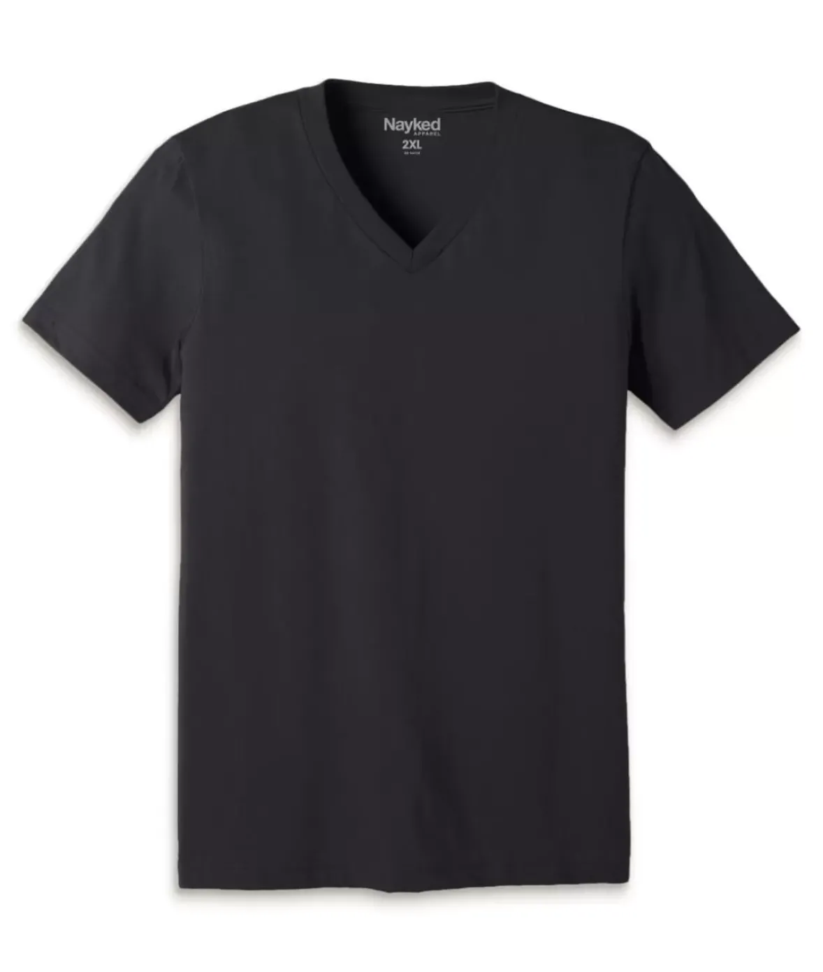 Nayked Apparel Shirts>Men'S Classic Cotton Big Short Sleeve V-Neck T-Shirt