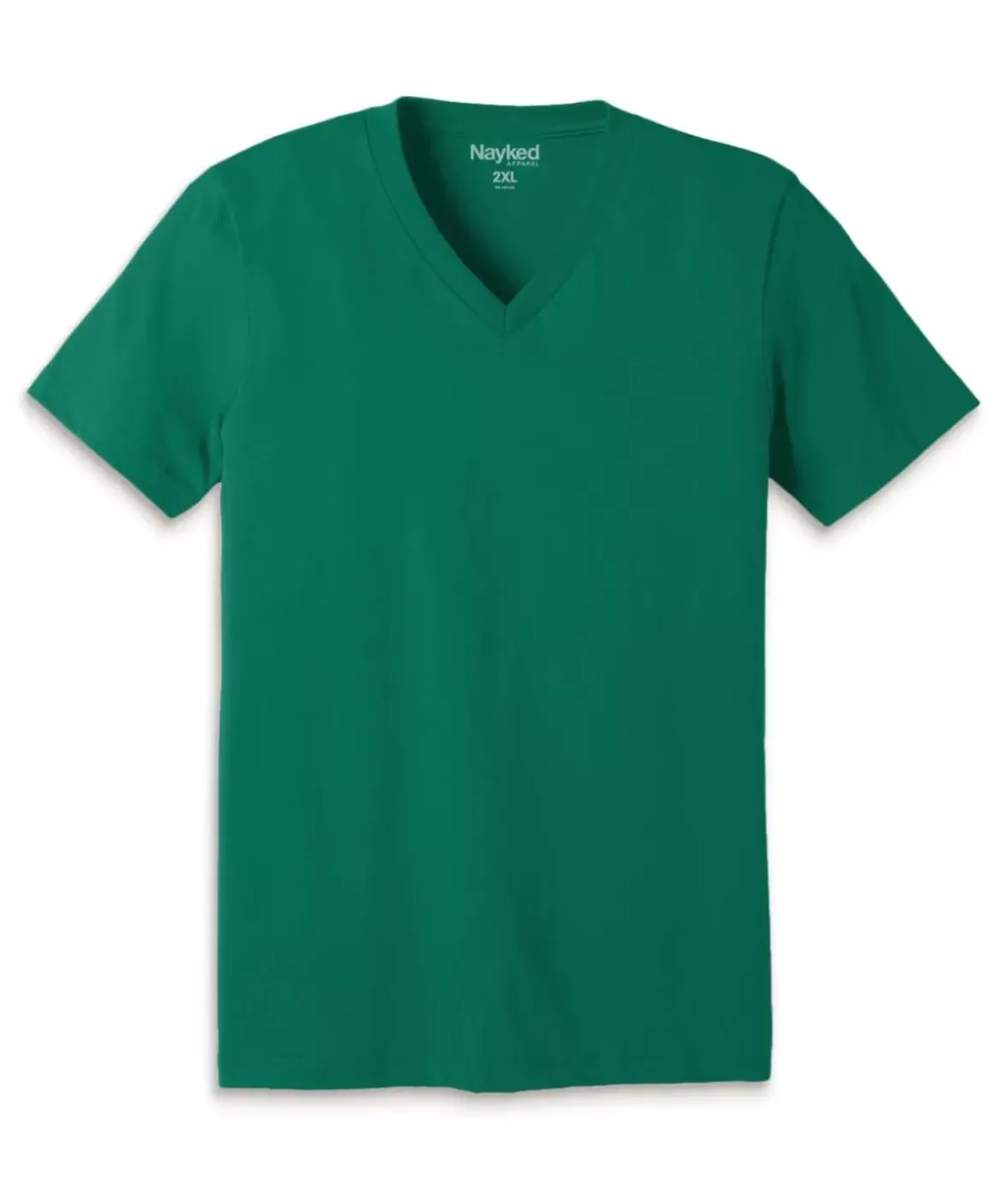 Nayked Apparel Shirts>Men'S Classic Cotton Big Short Sleeve V-Neck T-Shirt