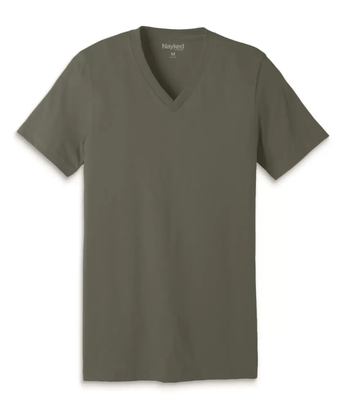 Nayked Apparel T-Shirts>Men'S Classic Cotton Short Sleeve V-Neck T-Shirt