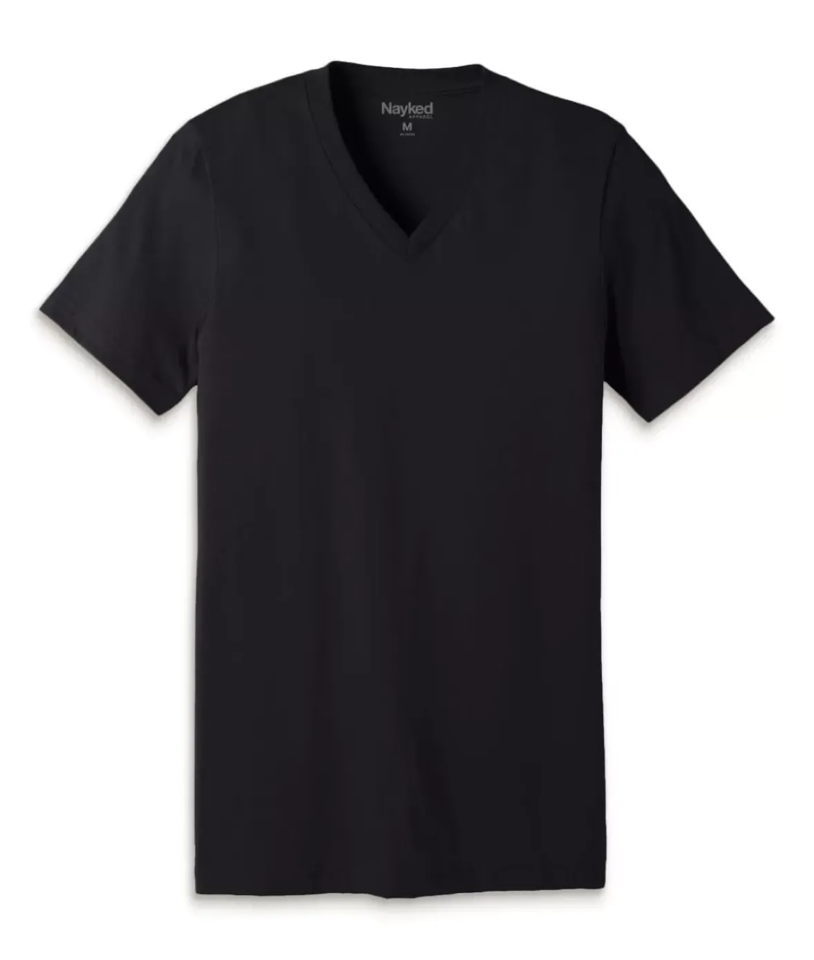 Nayked Apparel T-Shirts>Men'S Classic Cotton Short Sleeve V-Neck T-Shirt