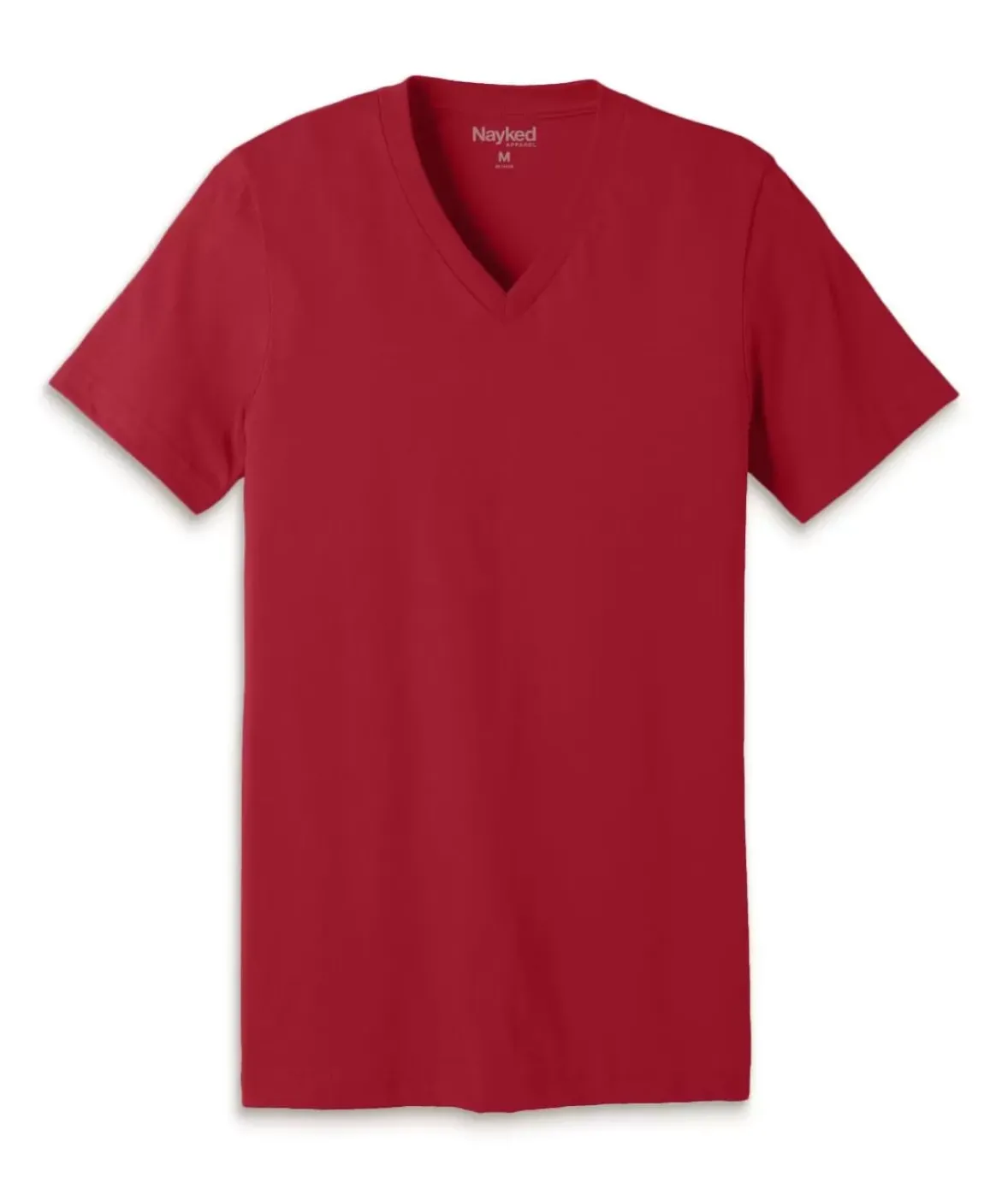 Nayked Apparel T-Shirts>Men'S Classic Cotton Short Sleeve V-Neck T-Shirt