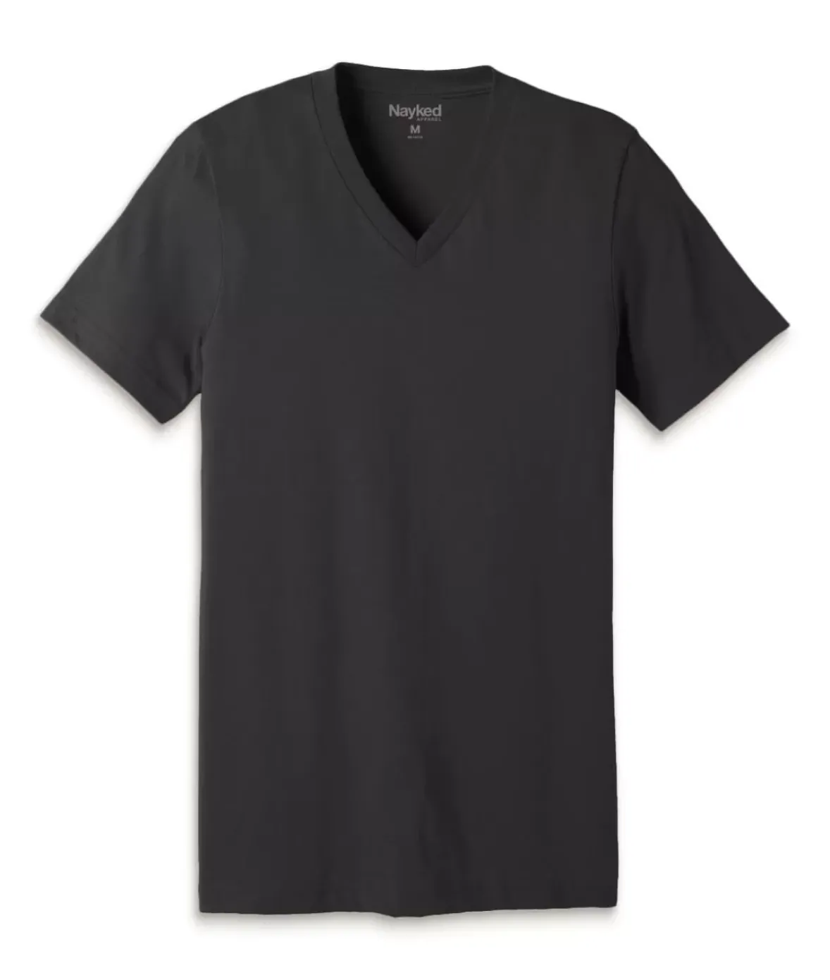 Nayked Apparel T-Shirts>Men'S Classic Cotton Short Sleeve V-Neck T-Shirt
