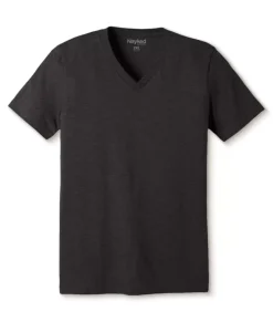 Nayked Apparel T-Shirts>Men'S Classic Soft Heathered Big Short Sleeve V-Neck T-Shirt