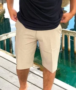 Nayked Apparel Swim>Men'S Khaki Hybrid Stretch Short