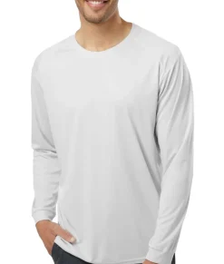Nayked Apparel Workout Wear>Men'S Long Islander Performance Upf Long Sleeve T-Shirt