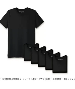 Nayked Apparel T-Shirt Packs>Men'S 6Pk Ridiculously Soft Lightweight Crew Neck T-Shirt