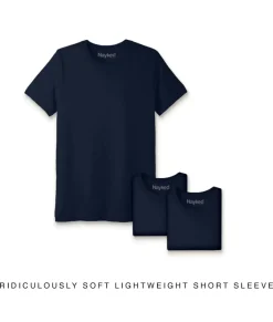 Nayked Apparel Shirts>Men'S 3Pk Ridiculously Soft Lightweight Crew Neck T-Shirt
