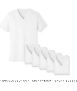 Nayked Apparel T-Shirt Packs>Men'S 6Pk Ridiculously Soft Lightweight V-Neck T-Shirt