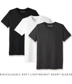 Nayked Apparel T-Shirts>Men'S 3Pk Ridiculously Soft Lightweight Crew Neck T-Shirt Favorites