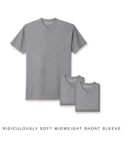 Nayked Apparel Shirts>Men'S 3Pk Ridiculously Soft Midweight Crew T-Shirt