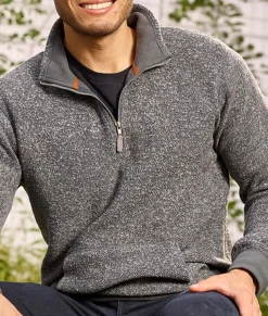 Nayked Apparel Hoodies & Sweatshirts>Men'S Ridiculously Soft Aspen Brushed Fleece 1/4 Zip
