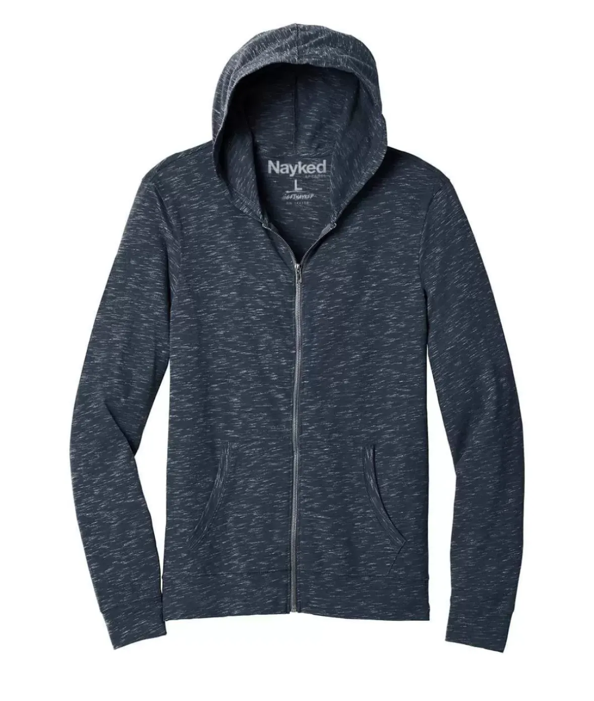 Nayked Apparel Shirts>Men'S Ridiculously Soft Big Lightweight Full-Zip Hoodie
