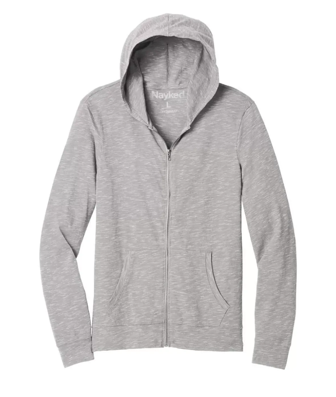 Nayked Apparel Shirts>Men'S Ridiculously Soft Big Lightweight Full-Zip Hoodie