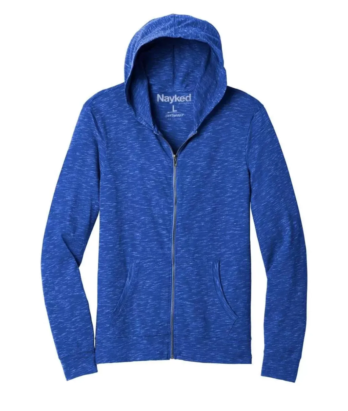 Nayked Apparel Shirts>Men'S Ridiculously Soft Big Lightweight Full-Zip Hoodie