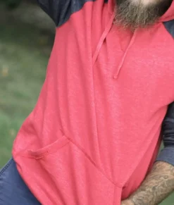 Nayked Apparel Hoodies & Sweatshirts>Men'S Ridiculously Soft Big Fleece Raglan Hoodie
