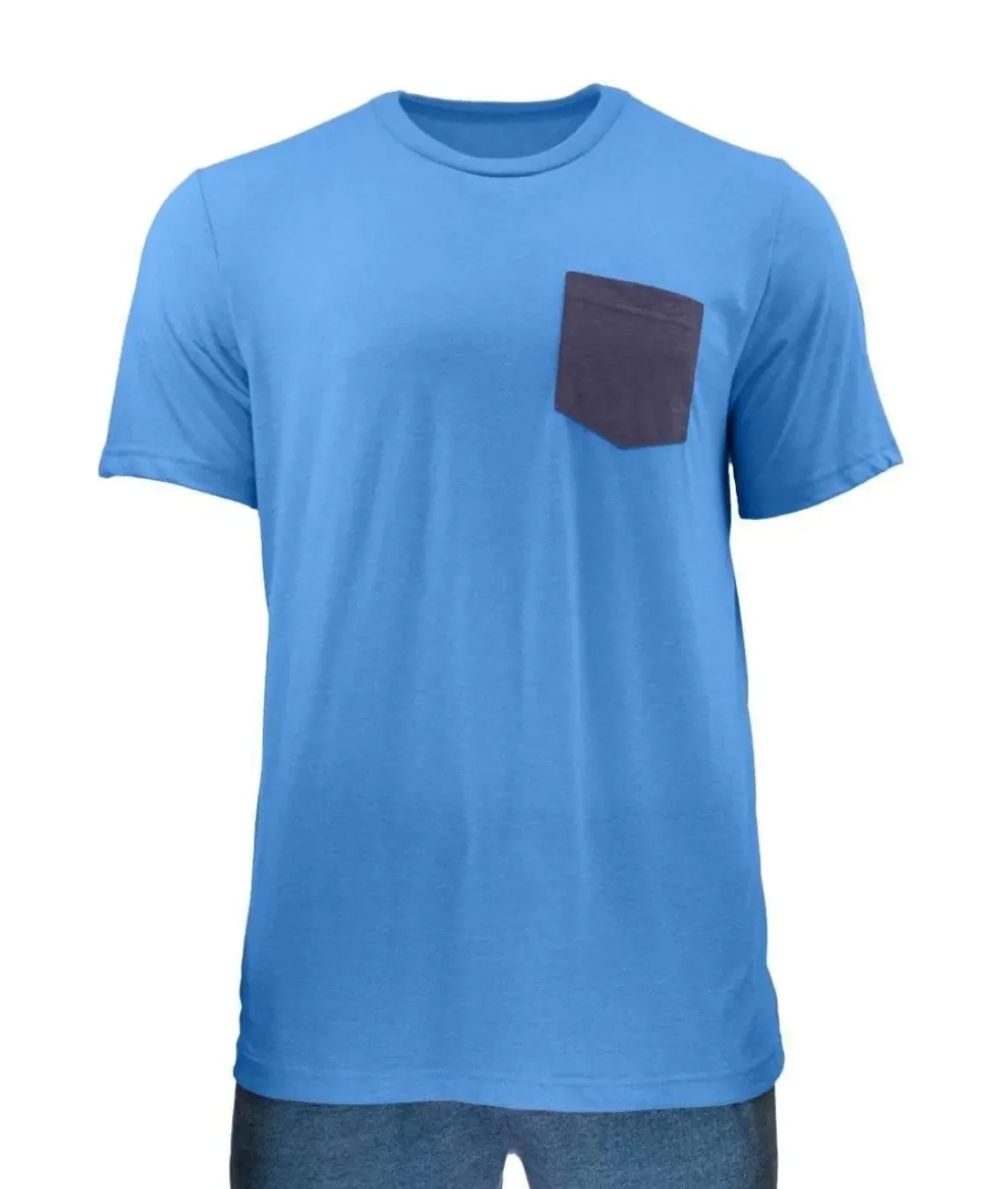 Nayked Apparel Shirts>Men'S Ridiculously Soft Contrast Pocket Short Sleeve Crew Neck T-Shirt