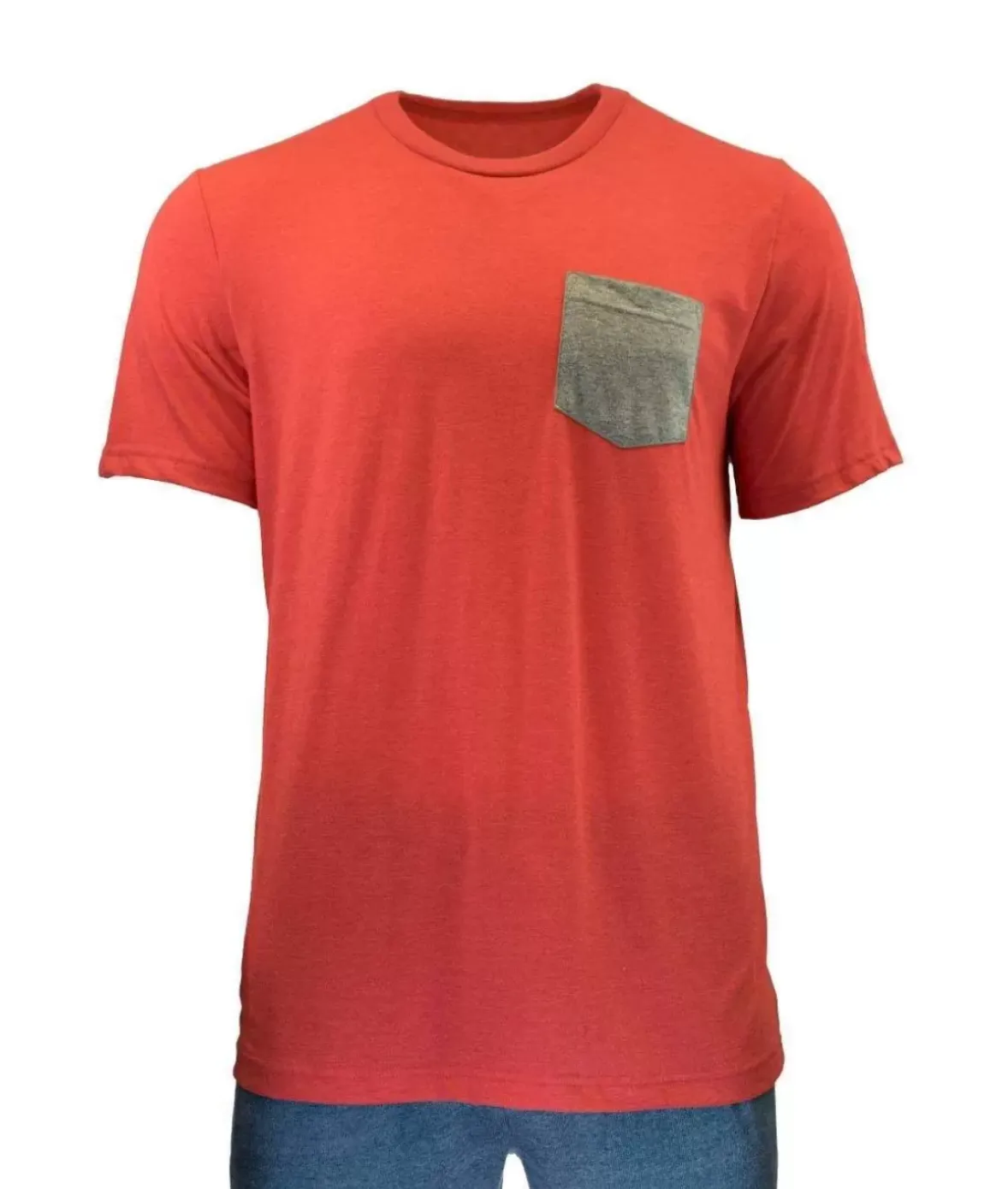 Nayked Apparel Shirts>Men'S Ridiculously Soft Contrast Pocket Short Sleeve Crew Neck T-Shirt