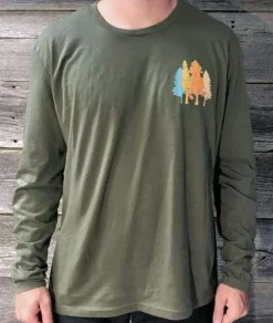 Nayked Apparel T-Shirts>Men'S Ridiculously Soft Cotton Long Sleeve Graphic Tee | Take A Hike