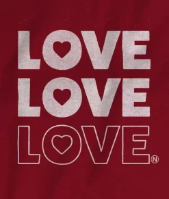 Nayked Apparel T-Shirts>Men'S Ridiculously Soft Cotton Long Sleeve Graphic Tee | Love Love Love