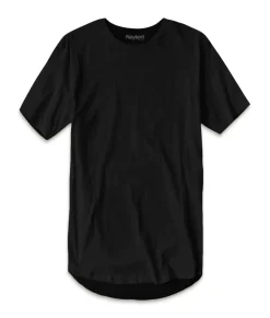 Nayked Apparel Shirts>Men'S Ridiculously Soft Curved Hem Longline T-Shirt