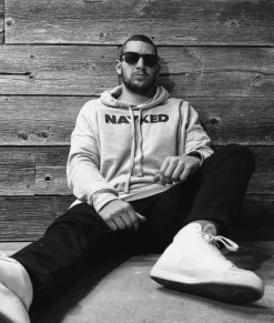 Nayked Apparel Hoodies & Sweatshirts>Men'S Ridiculously Soft Fleece Graphic Pullover Hoodie | Nayked Athletic Heather