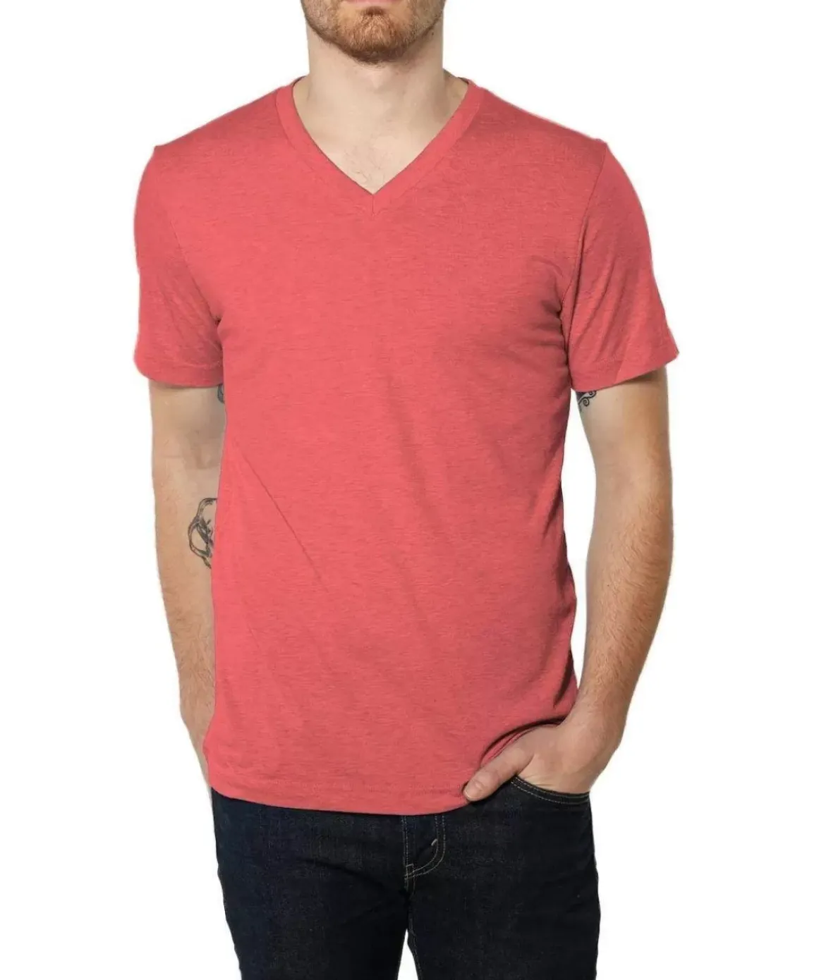 Nayked Apparel Shirts>Men'S Ridiculously Soft Lightweight V-Neck T-Shirt | Classic