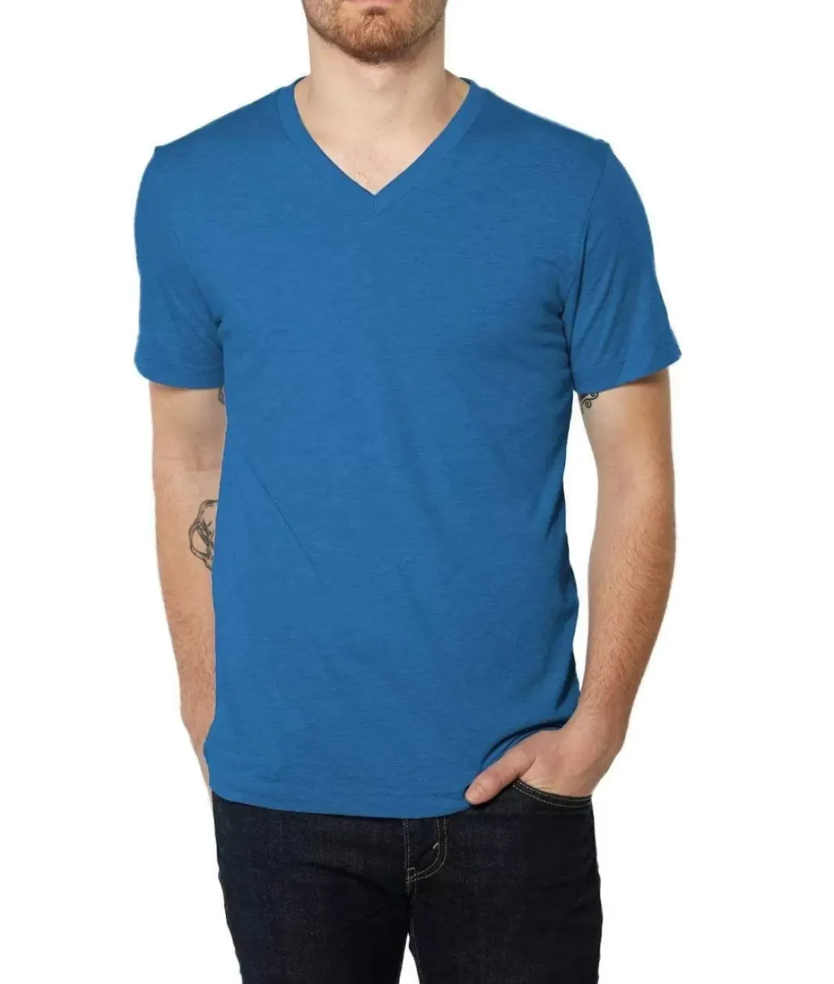 Nayked Apparel Shirts>Men'S Ridiculously Soft Lightweight V-Neck T-Shirt | Classic