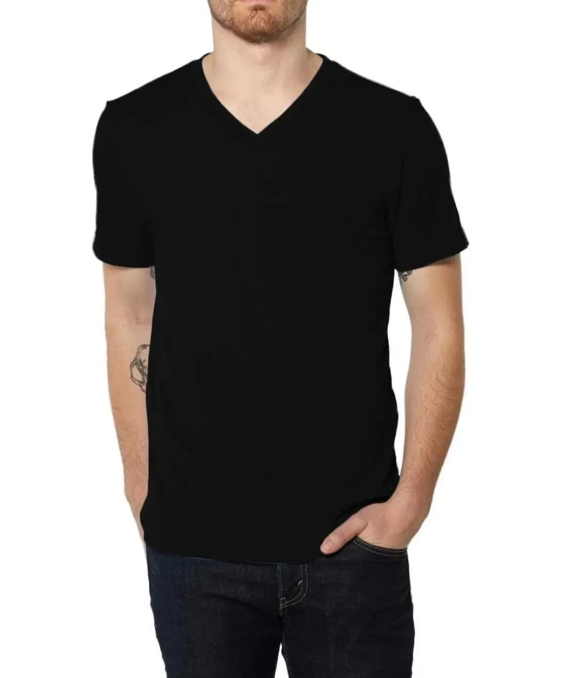 Nayked Apparel Shirts>Men'S Ridiculously Soft Lightweight V-Neck T-Shirt | Classic