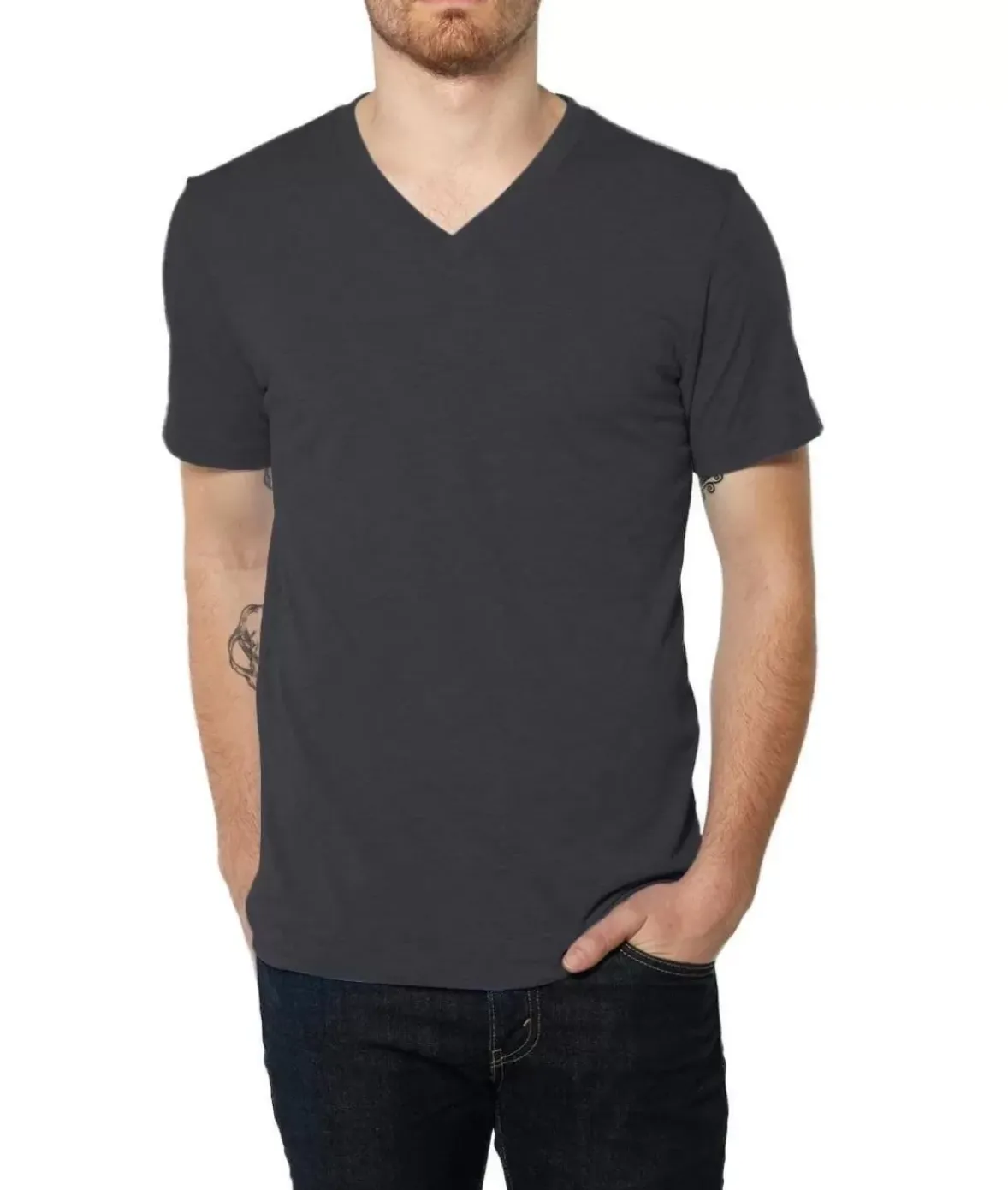 Nayked Apparel Shirts>Men'S Ridiculously Soft Lightweight V-Neck T-Shirt | Classic