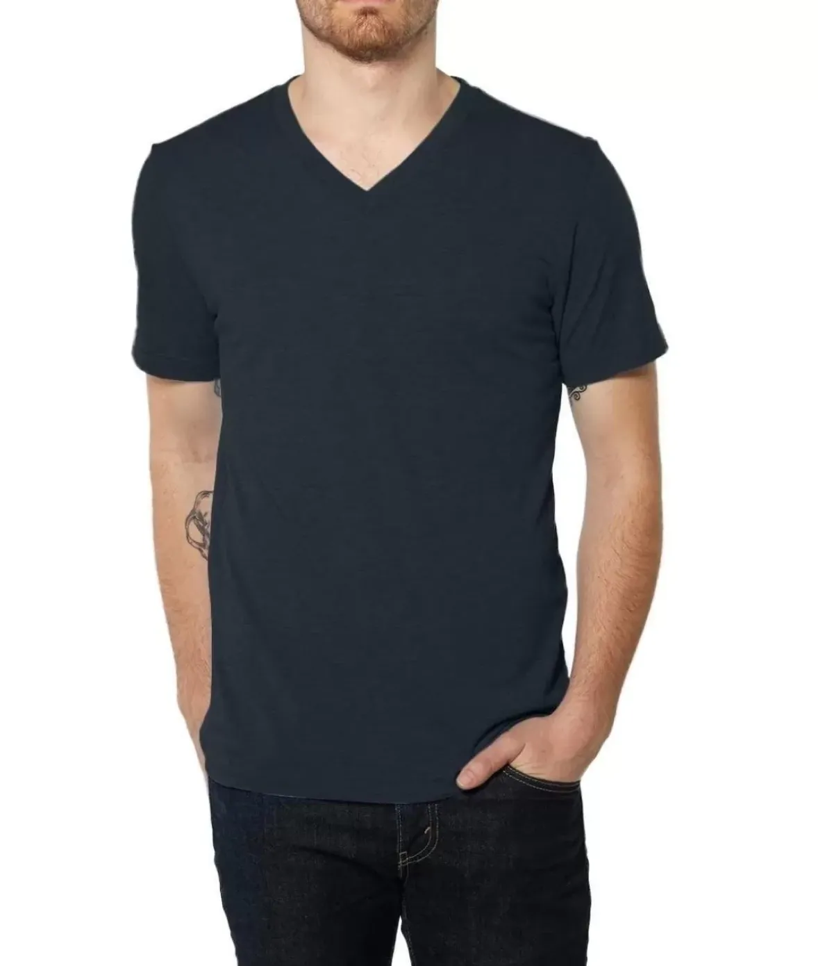 Nayked Apparel Shirts>Men'S Ridiculously Soft Lightweight V-Neck T-Shirt | Classic