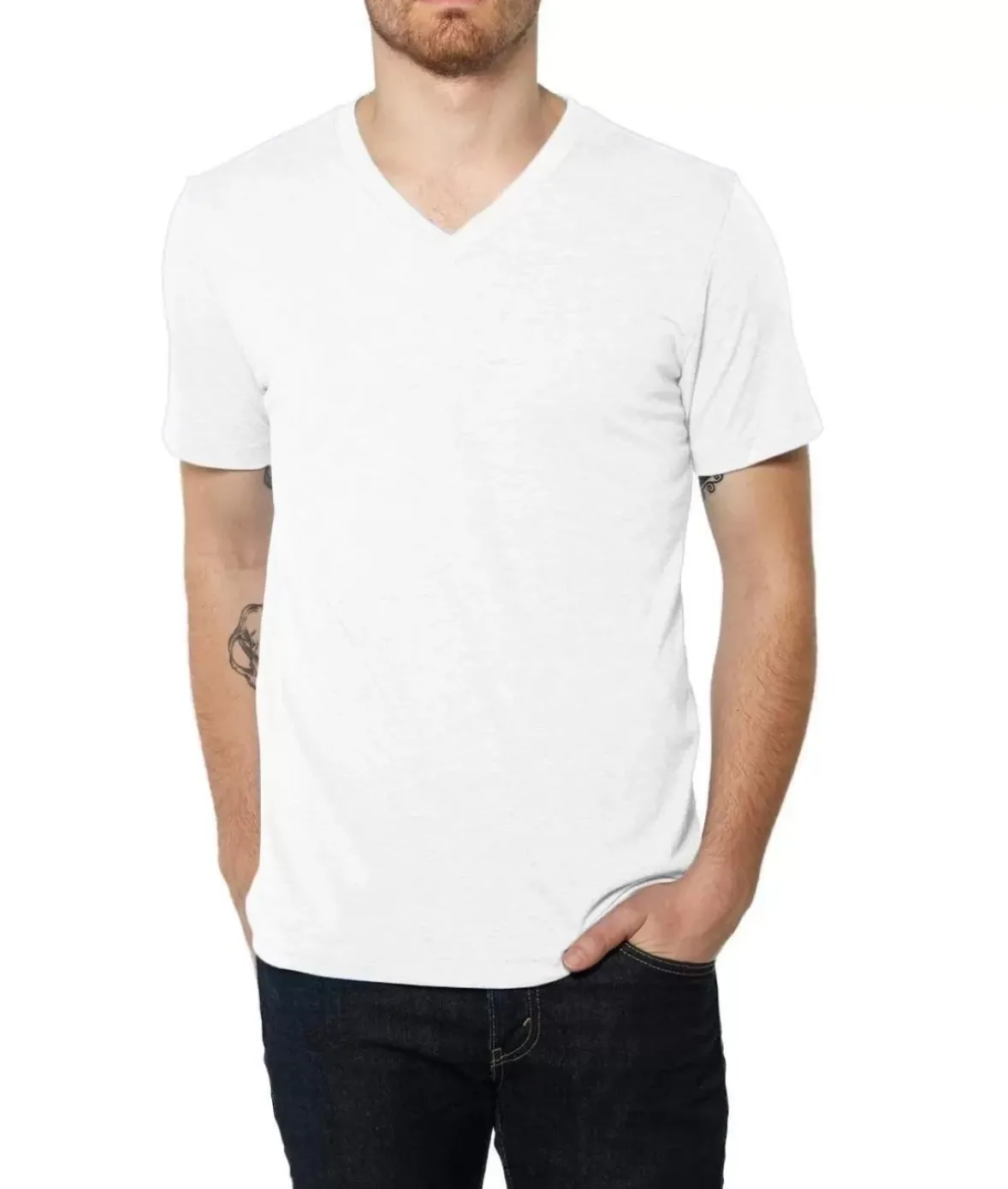 Nayked Apparel Shirts>Men'S Ridiculously Soft Lightweight V-Neck T-Shirt | Classic