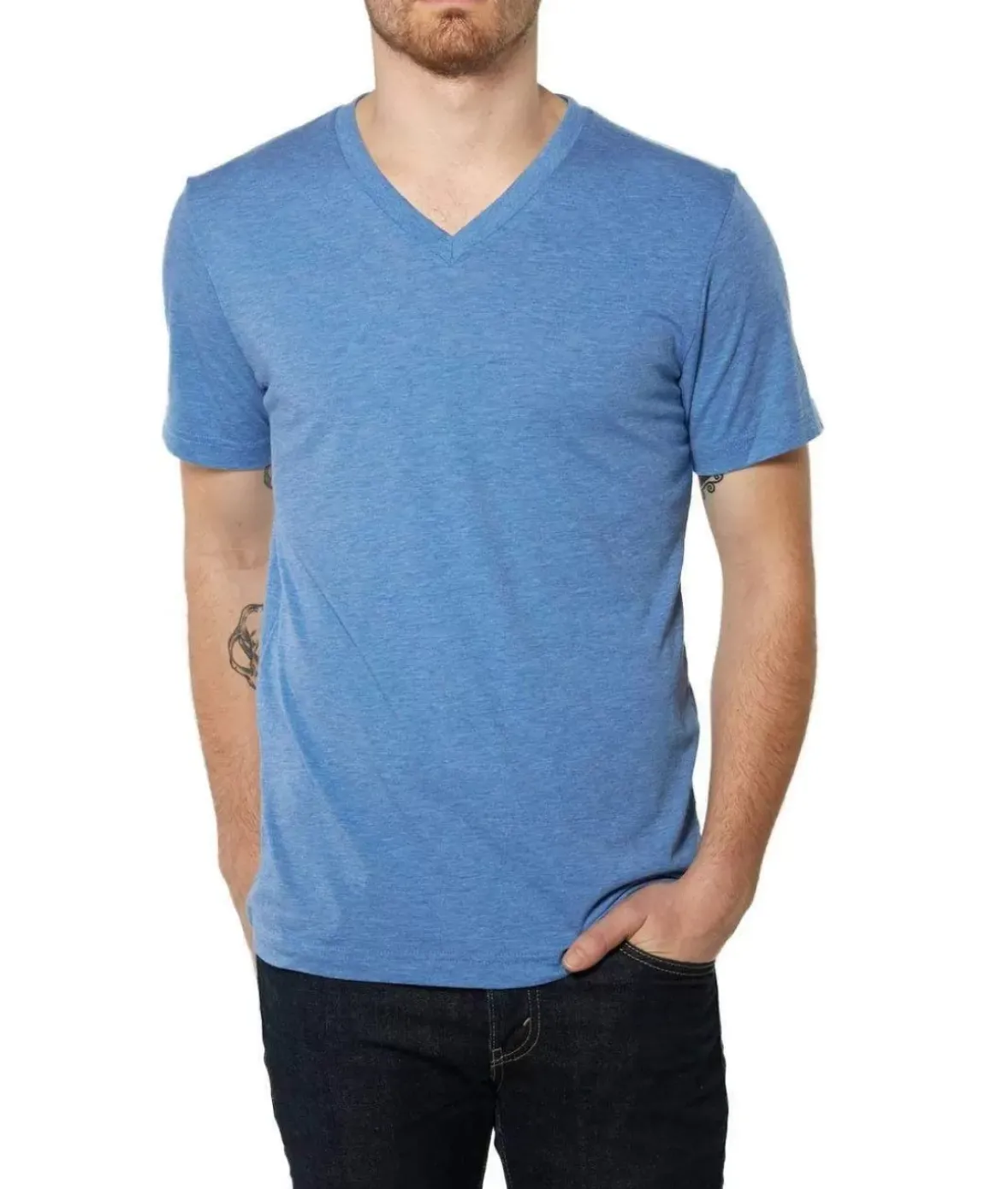 Nayked Apparel Shirts>Men'S Ridiculously Soft Lightweight V-Neck T-Shirt | Classic