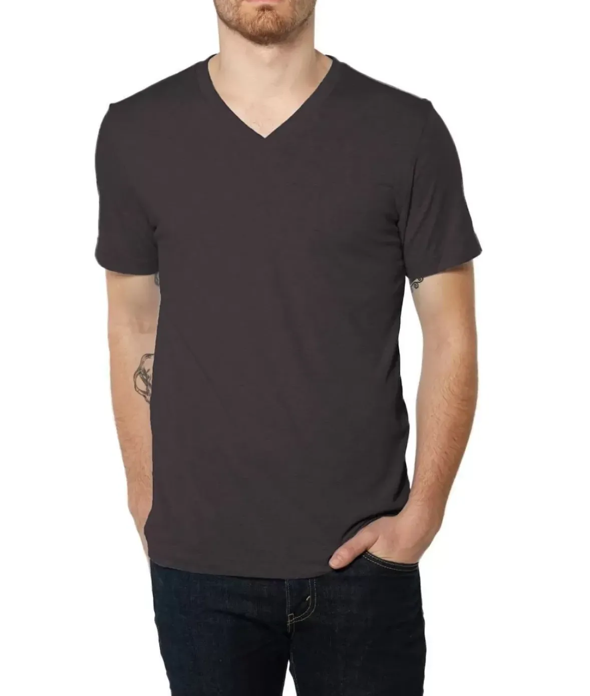 Nayked Apparel Shirts>Men'S Ridiculously Soft Lightweight V-Neck T-Shirt | Classic