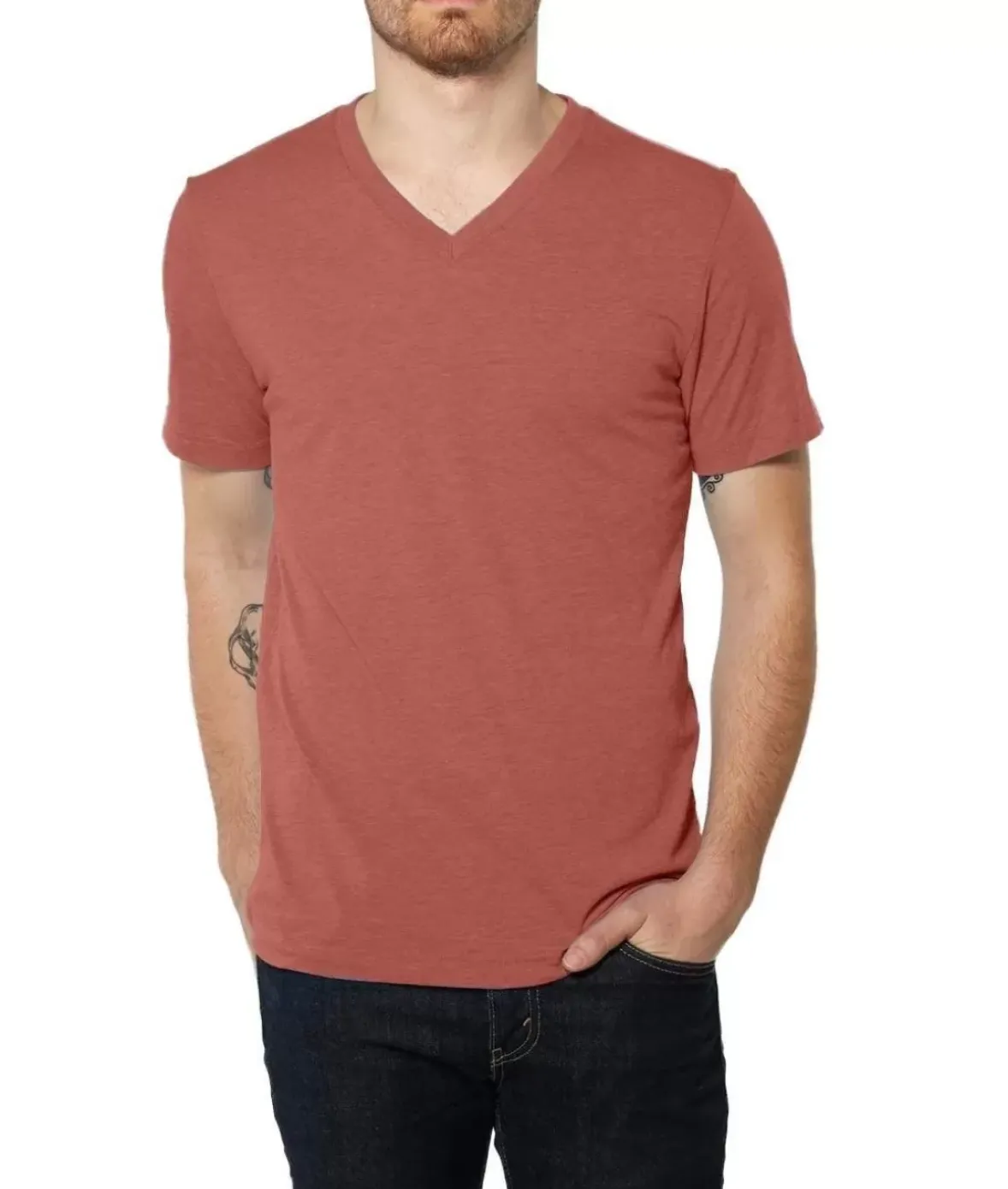 Nayked Apparel Shirts>Men'S Ridiculously Soft Lightweight V-Neck T-Shirt | Classic