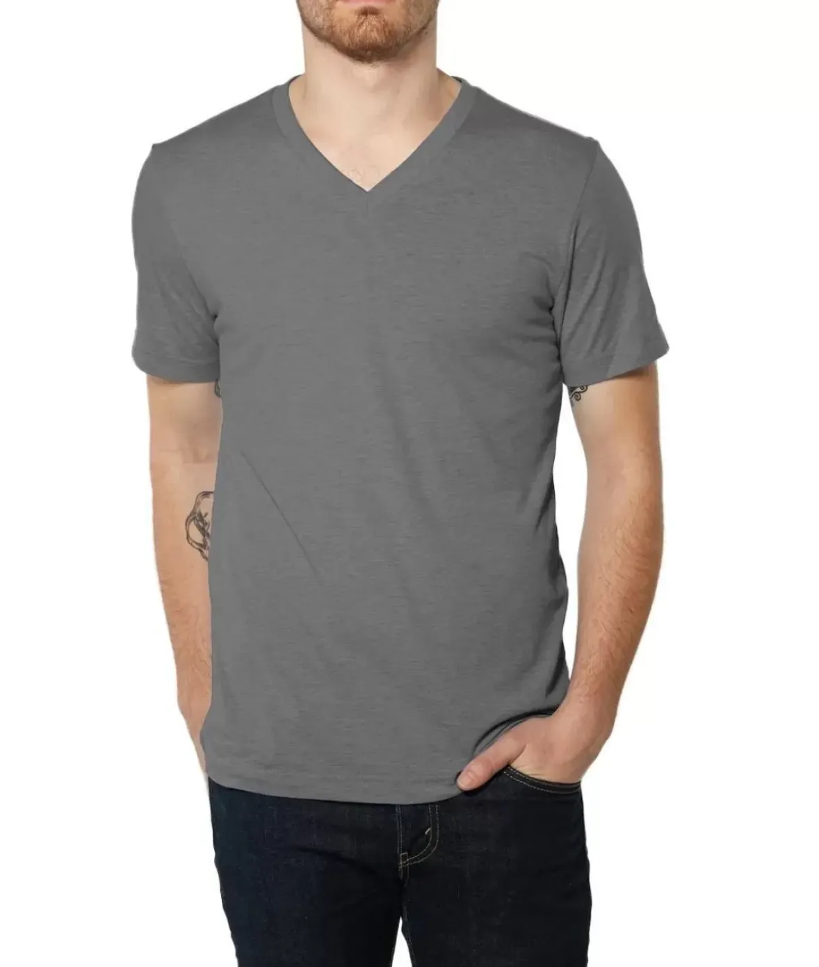 Nayked Apparel Shirts>Men'S Ridiculously Soft Lightweight V-Neck T-Shirt | Classic
