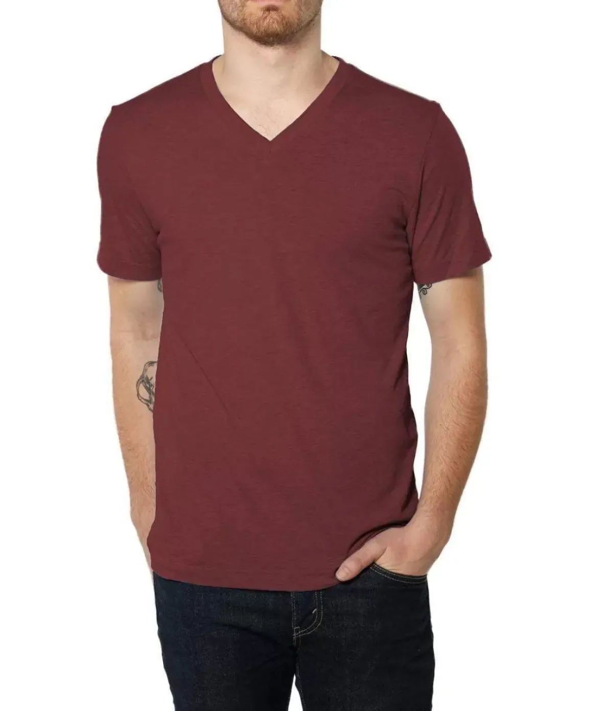 Nayked Apparel Shirts>Men'S Ridiculously Soft Lightweight V-Neck T-Shirt | Classic