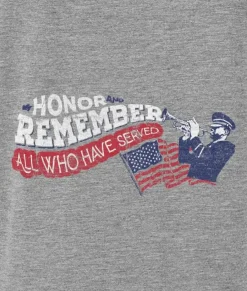 Nayked Apparel T-Shirts>Men'S Ridiculously Soft Lightweight Long Sleeve Graphic Crew Shirt | Honor And Remember